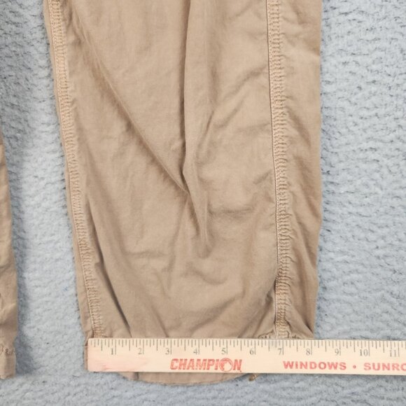 American Eagle Pants Jean Women 6 6L Tan Baggy Jogger Wide Leg Cargo Utility AEO - Picture 5 of 12